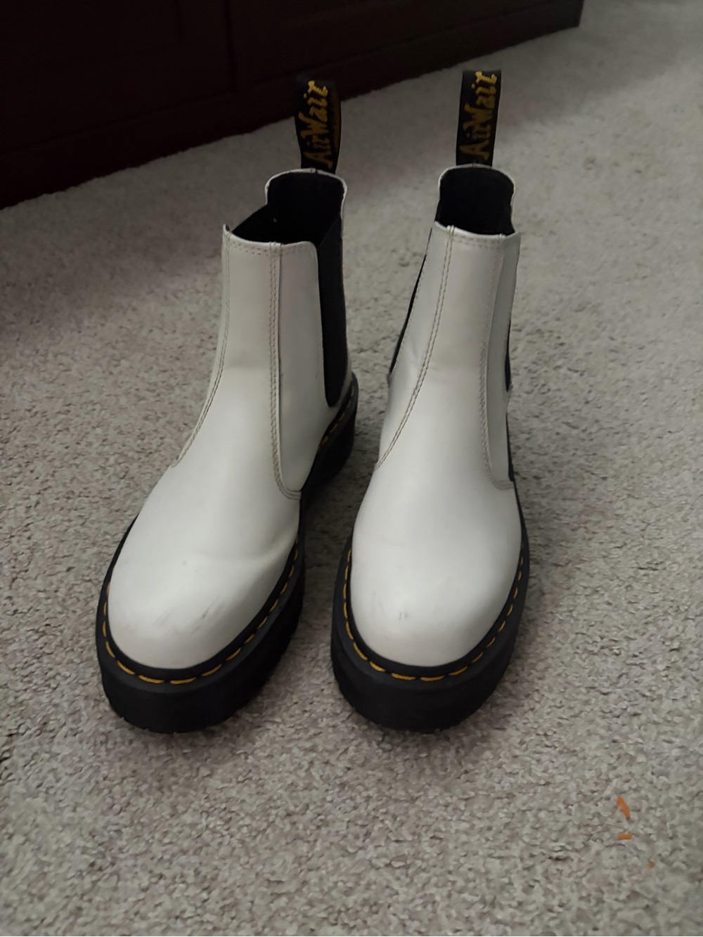Dr. Martens Smooth Leather Platform Chelsea Boots